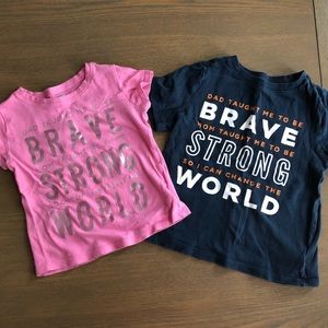 T-shirt bundle for twins or toddler siblings